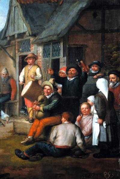 Detail (De Boerendans) door Matthias Scheits